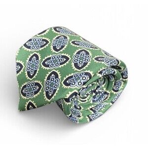 Charles Tyrwhitt Green and Blue Patterned Tie